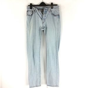 LEVI 501 Button Fly Straight Leg Jeans Size 29x32